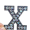 patches rhinestone parches English alphabet letter applique 3D iron on patches for clothing badge paste clothes patch