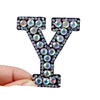 patches rhinestone parches English alphabet letter applique 3D iron on patches for clothing badge paste clothes patch