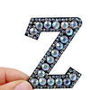 patches rhinestone parches English alphabet letter applique 3D iron on patches for clothing badge paste clothes patch