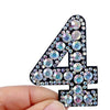 patches rhinestone parches English alphabet letter applique 3D iron on patches for clothing badge paste clothes patch