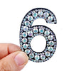 patches rhinestone parches English alphabet letter applique 3D iron on patches for clothing badge paste clothes patch