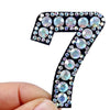 patches rhinestone parches English alphabet letter applique 3D iron on patches for clothing badge paste clothes patch