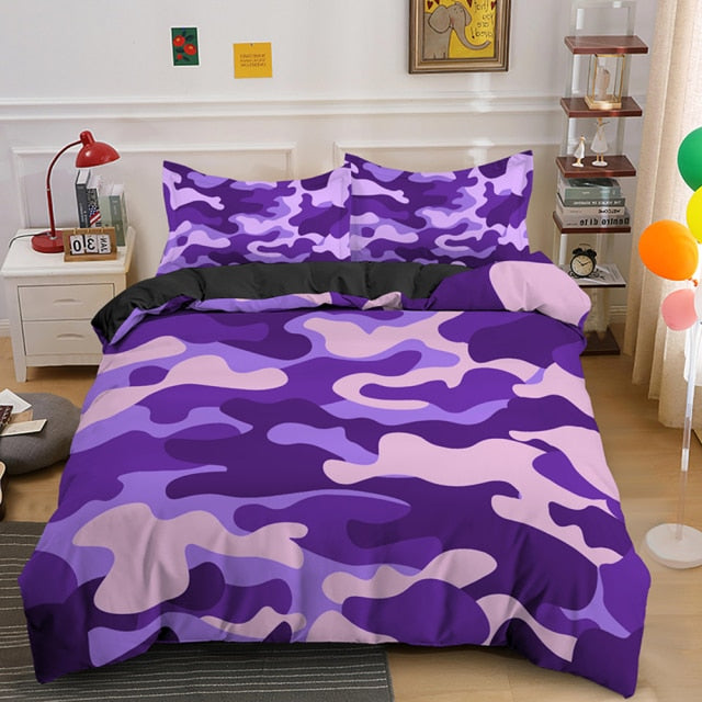 Girls camo outlet bedding