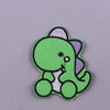 Cute Animals Dinosaur Patch Iron On Embroidered For Clothing Cartoon Anime Patches For Kid Clothes Appliques Stickers T-shirt