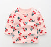 Baby Children's Clothing Cotton Long-sleeved T-shirt Korean Version Cute Tops Tee Underwear Soft Casual Bottoming Shirt