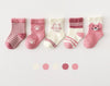 5 Pairs Cotton Kids Socks Warm Winter Socks For Baby Girls Cute Cartoon Newborn Toddler Socks Casual Sport Boys Socks 0-12 Yrs