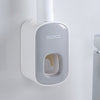 Automatic Toothpaste Dispenser Wall Mount Bathroom Bathroom Accessories Waterproof Toothpaste Squeezer Toothbrush Holder