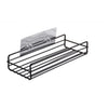 Bathroom kitchen Punch Corner Frame Shower Shelf Wrought Iron Shampoo Storage Rack Holder with Suction Cup bathroom accessories