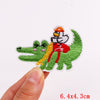 Mushroom Applique Embroidered Patches On Kids Clothes DIY Iron On Patches Cartoon Patches For Clothing Stickers Animal Badges