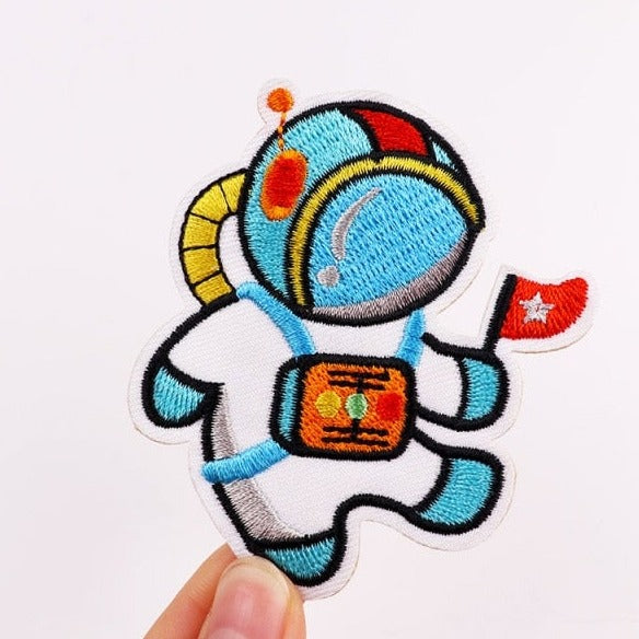 Cartoon Patch Stripe Embroidered Patches for Kid Clothes Stickers