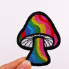 Mushroom Applique Embroidered Patches On Kids Clothes DIY Iron On Patches Cartoon Patches For Clothing Stickers Animal Badges