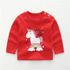 Baby Children's Clothing Cotton Long-sleeved T-shirt Korean Version Cute Tops Tee Underwear Soft Casual Bottoming Shirt