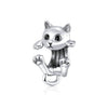 925 Sterling Silver Zircon Animal Heart Charm Beads Fit Original Pandora Bracelet Pendant Necklace Jewelry