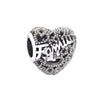 925 Sterling Silver Zircon Animal Heart Charm Beads Fit Original Pandora Bracelet Pendant Necklace Jewelry