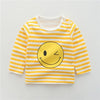 Baby Children's Clothing Cotton Long-sleeved T-shirt Korean Version Cute Tops Tee Underwear Soft Casual Bottoming Shirt