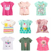 Summer Comfortable Lovely Toddler Girls Short Sleeve Cartoon Cotton T-Shirt