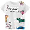 Summer Comfortable Lovely Toddler Girls Short Sleeve Cartoon Cotton T-Shirt