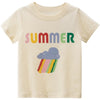 Summer Comfortable Lovely Toddler Girls Short Sleeve Cartoon Cotton T-Shirt