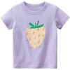 Summer Comfortable Lovely Toddler Girls Short Sleeve Cartoon Cotton T-Shirt