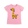 Summer Comfortable Lovely Toddler Girls Short Sleeve Cartoon Cotton T-Shirt