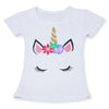 Summer Comfortable Lovely Toddler Girls Short Sleeve Cartoon Cotton T-Shirt