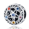 plata charms of ley 925 original Fits bracelet 925 silver women pendant jewelry galaxy starry sky charms beads