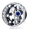 plata charms of ley 925 original Fits bracelet 925 silver women pendant jewelry galaxy starry sky charms beads