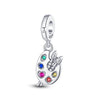 plata charms of ley 925 original Fits bracelet 925 silver women pendant jewelry galaxy starry sky charms beads