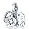 plata charms of ley 925 original Fits bracelet 925 silver women pendant jewelry galaxy starry sky charms beads