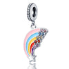 plata charms of ley 925 original Fits bracelet 925 silver women pendant jewelry galaxy starry sky charms beads