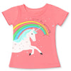 Unisex Unicorn T-shirt Children Boys Short Sleeves White Tees Baby Kids Cotton Tops For Girls Clothes 3 8Y