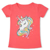 Unisex Unicorn T-shirt Children Boys Short Sleeves White Tees Baby Kids Cotton Tops For Girls Clothes 3 8Y