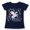 Unisex Unicorn T-shirt Children Boys Short Sleeves White Tees Baby Kids Cotton Tops For Girls Clothes 3 8Y