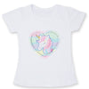 Unisex Unicorn T-shirt Children Boys Short Sleeves White Tees Baby Kids Cotton Tops For Girls Clothes 3 8Y