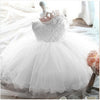 Baby Girl Dress Birthday Dress White Lace Baptism Bowknot Princess Dresses for Wedding Party