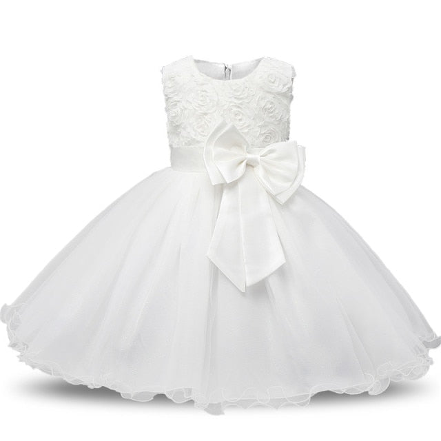 Baby girl white princess on sale dress