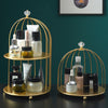 Metal Bird Cage Cosmetic Storage Organizer Lipstick Perfume Skin Care Products Finishing Rack Bathroom Shelf  Accessories Gift