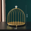 Metal Bird Cage Cosmetic Storage Organizer Lipstick Perfume Skin Care Products Finishing Rack Bathroom Shelf  Accessories Gift