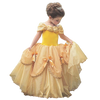 Fancy Girl Princess Dresses Beauty Belle Cosplay Costume Snow Christmas Halloween Princess Dress up Children Party Clothes