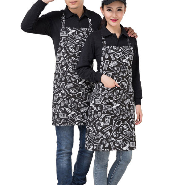  KS-QON BENG Ballerinas Dance Silhouette on Polka Dot Apron for  Women Men Kitchen Cooking BBQ Aprons Adjustable Chef Apron with Pockets :  Home & Kitchen