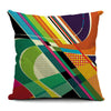 Decorative Pillow Case Colorful Geometric Pillowcase 18x18 Inches Woven Cotton Linen Chair Seat Throw Pillow Cover