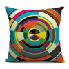 Decorative Pillow Case Colorful Geometric Pillowcase 18x18 Inches Woven Cotton Linen Chair Seat Throw Pillow Cover