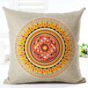 Decorative Pillow Case Colorful Geometric Pillowcase 18x18 Inches Woven Cotton Linen Chair Seat Throw Pillow Cover