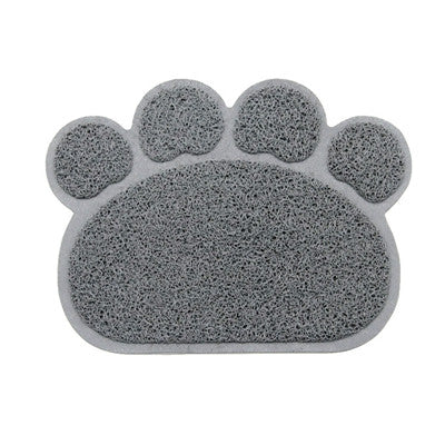 30x40cm Dog Paw Shape Cup rectangle Pet Dog Puppy Cat Feeding Mat Pad Bed Dish Bowl Food Water Feed Placemat