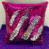 Reversible Swipe Mermaid Sequin Glitter Throw Pillow Case