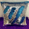 Reversible Swipe Mermaid Sequin Glitter Throw Pillow Case