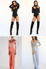 Knitted Hollow Long Sleeve Club Bodysuit - CelebritystyleFashion.com.au online clothing shop australia