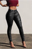 PU Leather Pencil Pants High Waisted - CelebritystyleFashion.com.au online clothing shop australia