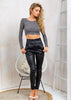 PU Leather Pencil Pants High Waisted - CelebritystyleFashion.com.au online clothing shop australia