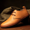 New Fashion Genuine Leather Men Shoes Original Brand Summer Flats Casual Breathable Oxfords Shoes For Men - CelebritystyleFashion.com.au online clothing shop australia